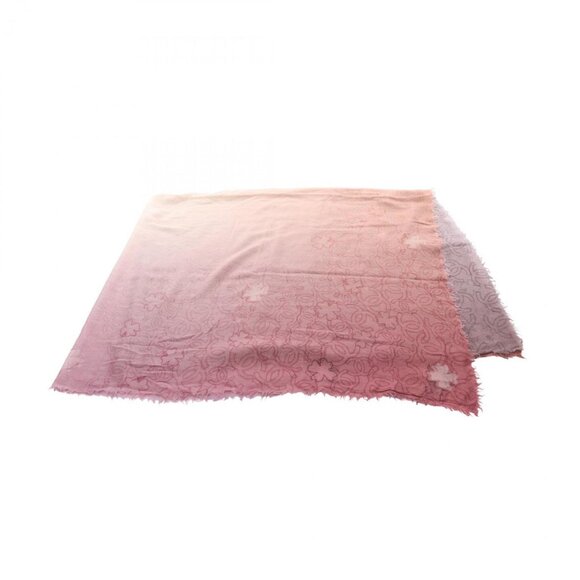 Chanel Coco Mark Clover Cashmere Scarf/Shawl for Women in OMBRE Magenta multi - Picture 5 of 5